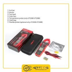 مولتی متر کلمپی یونی تی مدل UNI-T UT206B-0-UNI-T UT206B Digital Clamp Meters UT200 1000A Series