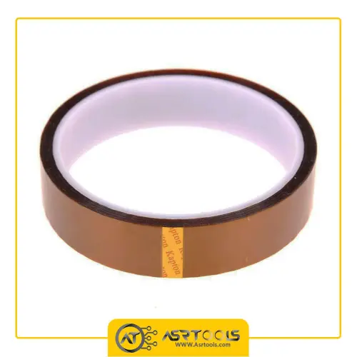 چسب نسوز کپتون مدل Kapton 20mm-0-kapton-tape-bga-high-temperature-heat-resistant-polyimide-pcb-bga-wave-soldering-20mm