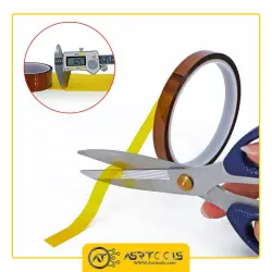 چسب نسوز کپتون مدل Kapton 30mm-0-Kapton Tape BGA High Temperature Heat Resistant Polyimide PCB BGA Wave Soldering 30mm