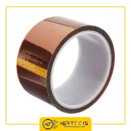 چسب نسوز کپتون مدل Kapton 50mm-0-kapton-tape-bga-high-temperature-heat-resistant-polyimide-pcb-bga-wave-soldering-50mm