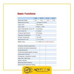 متر لیزری یونی تی مدل UNI-T LM80 عصرتولز