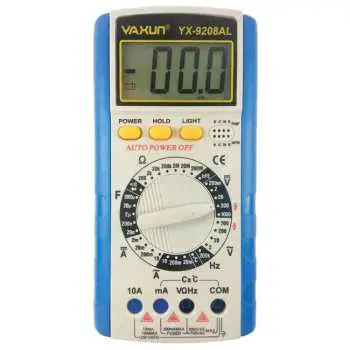 مولتی متر یاکسون مدل YAXUN YX-9208AL ASRTOOLS مولتی متر یاکسون مدل YAXUN YX-9208AL ASRTOOLS