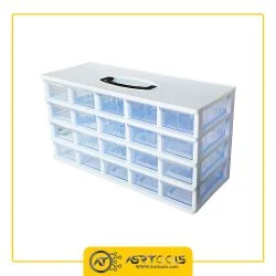toolbox-20-drawers-ghanad-plast-A04-0-جعبه ابزار 20 کشو قناد پلاست مدل A04