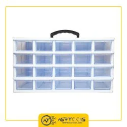 toolbox-20-drawers-ghanad-plast-A04-0-جعبه ابزار 20 کشو قناد پلاست مدل A04
