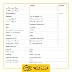 تستر درگاه USB یونی تی مدل UNI-T UT658DUAL-0-UNI-T UT658DUAL USB Tester