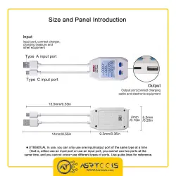 تستر درگاه USB یونی تی مدل UNI-T UT658DUAL-0-UNI-T UT658DUAL USB Tester