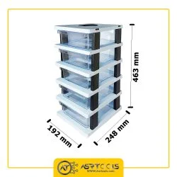 جعبه ابزار 5 کشو قناد پلاست مدل E05-0-toolbox-5-drawers-ghanad-plast-E05