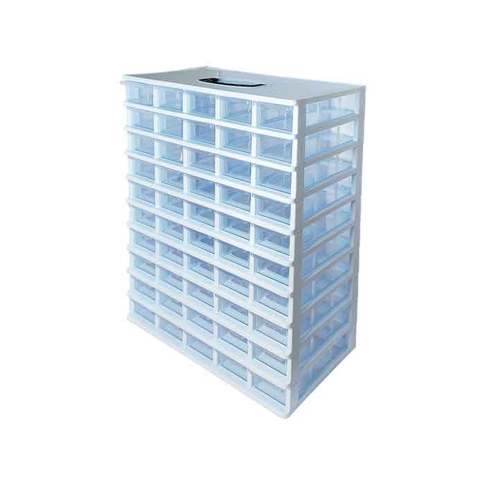 جعبه ابزار 50 کشو قناد پلاست مدل A10-0-toolbox-50-drawers-ghanad-plast-a10