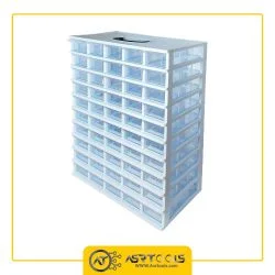جعبه ابزار 50 کشو قناد پلاست مدل A10-0-toolbox-50-drawers-ghanad-plast-a10
