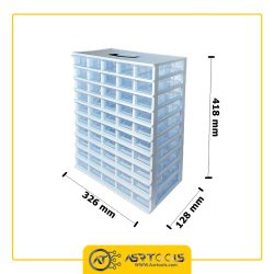 جعبه ابزار 50 کشو قناد پلاست مدل A10-0-toolbox-50-drawers-ghanad-plast-a10