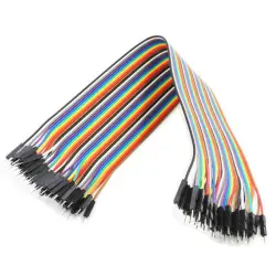 سیم فلت برد بورد دو سر نر مدل MM-20cm مجموعه 40 عددی-0-Premium FemaleFemale Jumper Wires