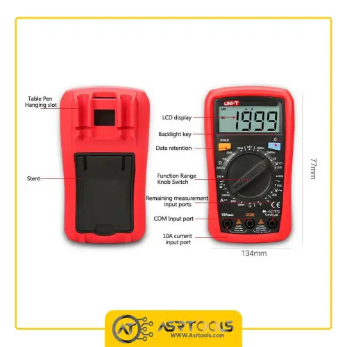 مولتی متر دیجیتال یونیت مدل +UNI-T UT33B-0-UNI-T UT33B+ Palm Size Digital Multimeter