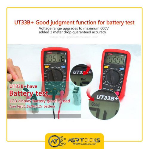 مولتی متر دیجیتال یونیت مدل +UNI-T UT33B-0-UNI-T UT33B+ Palm Size Digital Multimeter