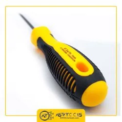 پیچ گوشتی دو سو 7.5 سانتی متر مدل 75×3-0-chrome-vanadium-screwdriver-3x75mm-y20745