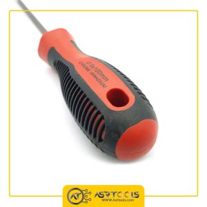 پیچ گوشتی چهارسو 10 سانتی متر مدل 100×5-0-chrome-vanadium-screwdriver-5x100mm-20745