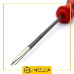 پیچ گوشتی چهارسو 7.5 سانتی متر مدل 75×3-0-chrome-vanadium-screwdriver-3x75mm-20745