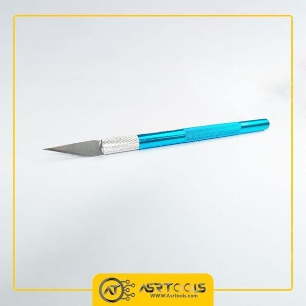 کاتر قلمی مدل 306 همراه با 3 عدد تیغ-0-Aluminum Precision Art Knife Model Carving Graver Knife with 3 PCS Blades Model making tools metal engraving knife