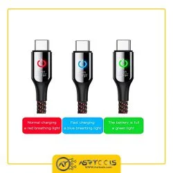 کابل تبدیل USB به USB-C باسئوس مدل Baseus C-Shaped طول 1 متر عصرتولز