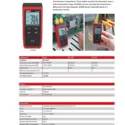 دماسنج تماسی یونی تی مدل UNI-T UT-320A عصرتولز