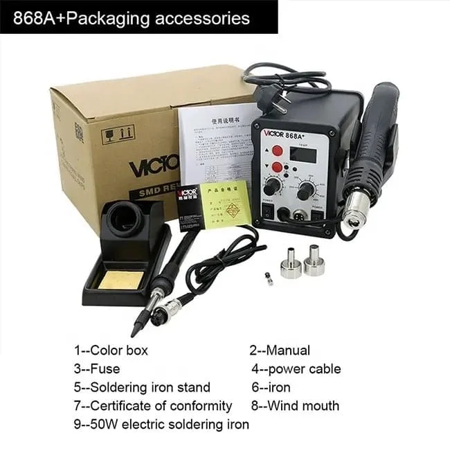 هیتر و هویه ویکتور مدل +Victor 868A 5 هیتر و هویه ویکتور مدل +Victor 868A