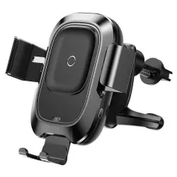 پایه نگه دارنده گوشی موبایل و شارژر بی سیم موبایل باسئوس مدل Baseus Smart Vehicle Bracket عصرتولز