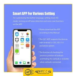 هدفون بی سیم کیو سی وای مدلQCY T8 ASRTOOLS