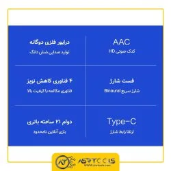 هدفون بی سیم کیو سی وای مدلQCY T10 ASRTOOLS