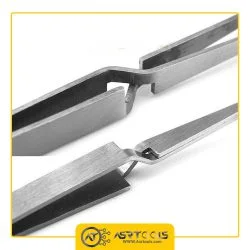 Tweezers Clip Pick-up Nail Art Multi-Functions Nail Pincher Tweezers Tool SALON-0-انبر پنس معکوس سرکج مدل SALON سایز 145 میلی متر