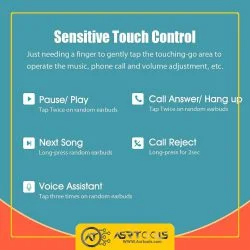 هدفون بی سیم کیو سی وای مدلQCY T8 ASRTOOLS