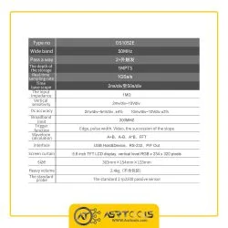 اسیلوسکوپ دیجیتالی ریگول مدل RIGOL DS1052E-6-RIGOL DS1052E DIGITAL OscilloscopE Low cost 2 channel oscilloscope with 50 MHz bandwidth, 1 GSas and 1 Mpts memory and 14.5 cm TFT LCD display (320×234 pixel). High quality