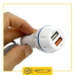 شارژر فندکی تسکو مدل TSCO TCG 28 به همراه کابل تبدیل microUSB ASRTOOLS