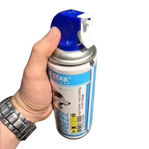 اسپری فریز ولف استار مدل WOLF STAR SUPER FREZZ حجم 400 میلی لیتر با بسته بندی جدید (همراه با مه پاش سرخود)