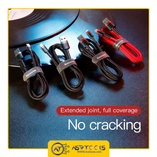 کابل تبدیل USB به لایتنینگ باسئوس مدل Baseus CALKLF-C19 Cafule طول 2 متر asrtools