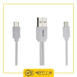کابل تبدیل USB به microUSB و لایتنینگ تسکو مدل TSCO TC-A28 طول 0.2 متر ASRTOOLS
