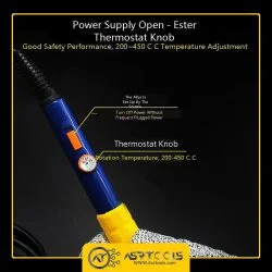 MECHANIC HK762 Anti-Satic AC220V 60W Soldering Iron With Adjustable Temperature Button Power Button-0-هویه 60 وات مکانیک مدل MECHANIC HK-762