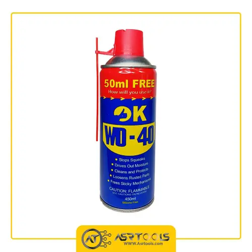 OK WD-40 SPYAY 450ML SPECIAL-0-اسپری روان کننده و زنگ بر ویژه اوکی مدل OK WD-40 حجم 450 میلی لیتر