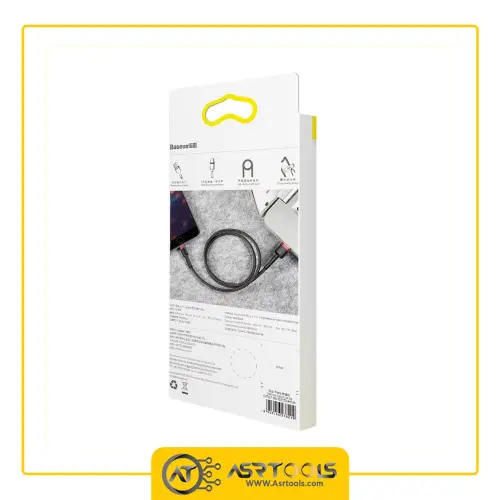 کابل تبدیل USB به لایتنینگ باسئوس مدل Baseus CALKLF-C19 Cafule طول 2 متر asrtools