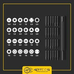 مجموعه 25 عددی پیچ گوشتی و سری پیچ گوشتی شیائومی مدل Xiaomi MJJXLSD002QW عصرتولز
