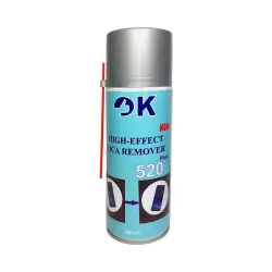 OK 520 PLUS HIGH EFFECT OCA REMOVER -0-اسپری تمیز کننده چسب OCA اوکی مدل OK 520 PLUS حجم 450 میلی لیتر
