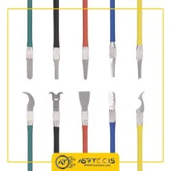 -bisturi-cpu-removal-tools CROWBAR SW-103-0-ست کاتر بیستوری تعویض آی سی مدل CROWBAR SW-103 مجموعه 5 عددی