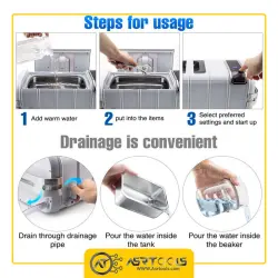 codyson-cd-4831-ultrasonic-cleaner-0-حمام آلتراسونیک کودیسون مدل CODYSON CD-4831 حجم 3000 میلی لیتر