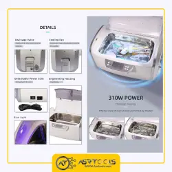codyson cd-4860 ultrasonic cleaner-0-حمام آلتراسونیک کودیسون مدل CODYSON CD-4860 حجم 6000 میلی لیتر