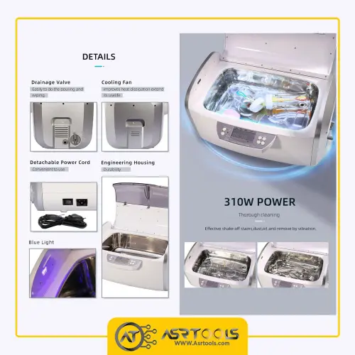 codyson cd-4860 ultrasonic cleaner-0-حمام آلتراسونیک کودیسون مدل CODYSON CD-4860 حجم 6000 میلی لیتر