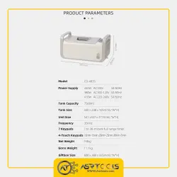 codyson cd-4875 ultrasonic cleaner-0-حمام آلتراسونیک کودیسون مدل CODYSON CD-4875 حجم 7500 میلی لیتر