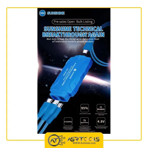 sunshine ss-905d ip android smart power cable-0-پراب منبع تغذیه سانشاین مدل SUNSHINE SS-905D مناسب برای آیفون و گوشی های اندرویدی