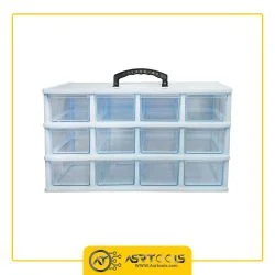 toolbox-12-drawers-ghanad-plast-b03-0-جعبه ابزار 12 کشو قناد پلاست مدل B03