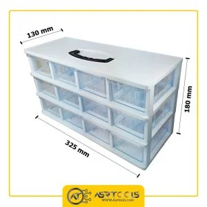 جعبه ابزار 12 کشو قناد پلاست مدل B03 کارتن 10 عددی 2 toolbox-12-drawers-ghanad-plast-b03-0-جعبه ابزار 12 کشو قناد پلاست مدل B03