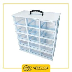 toolbox-15-drawers-ghanad-plast-C05-0-جعبه ابزار 15 کشو قناد پلاست مدل C05