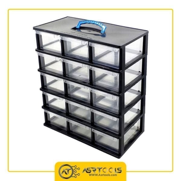 toolbox-15-drawers-ghanad-plast-C05-0-جعبه ابزار 15 کشو قناد پلاست مدل C05