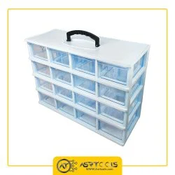 toolbox-16-drawers-ghanad-plast-b04-0-جعبه ابزار 16 کشو قناد پلاست مدل B04